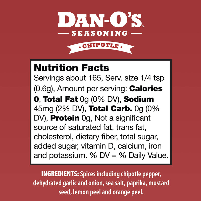 Dan-O’s Chipotle Seasoning - Small Bottle