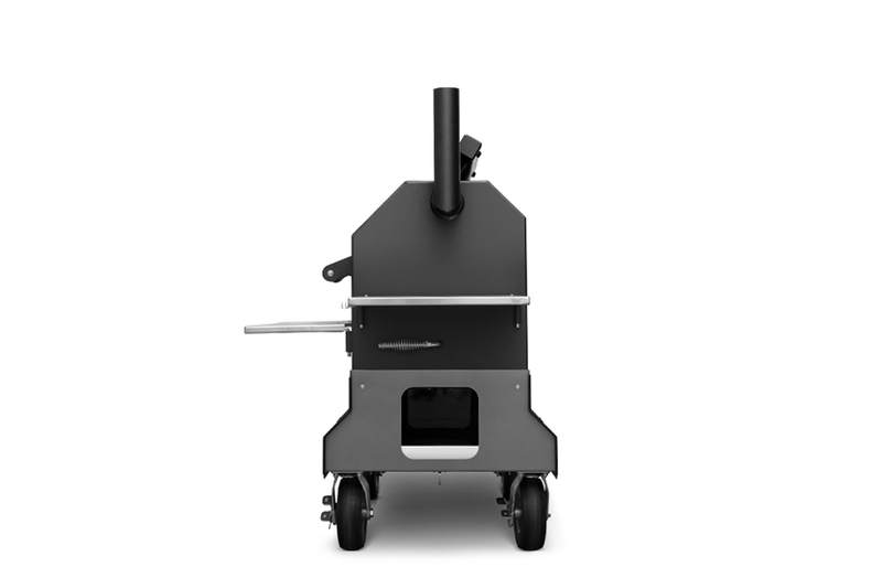 Yoder Smokers YS640S Comp (Black) + Stainless Steel Shelves + 2nd Level Slide-Out Cooking Shelf and Drawer