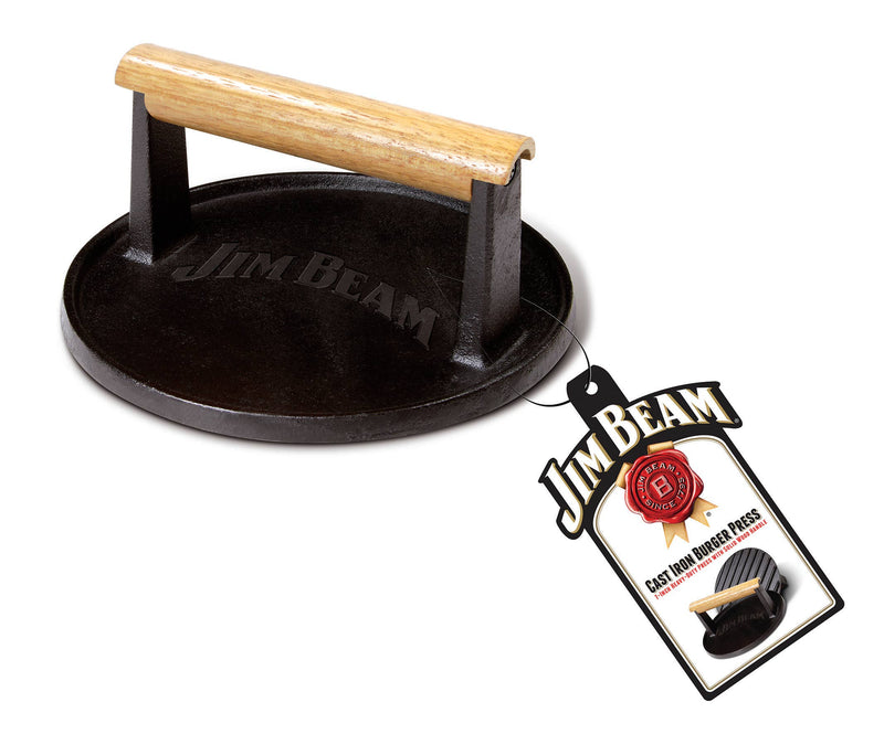 Jim Beam Cast Iron 7" Burger Press.