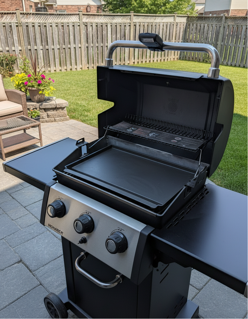 Broil King Monarch 320 with Plancha, Scraper and Light