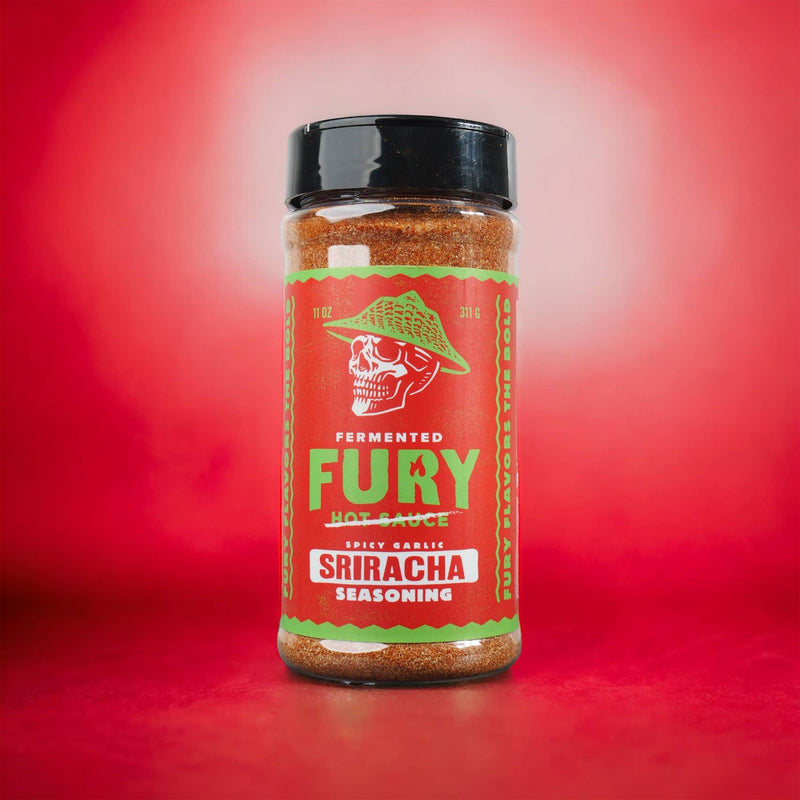 Fury Hot Sauce Spicy Garlic Sriracha Seasoning BBQ Rub