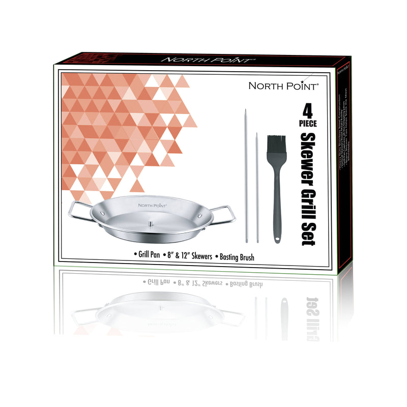 North Point 4 Piece Skewer Grill Set