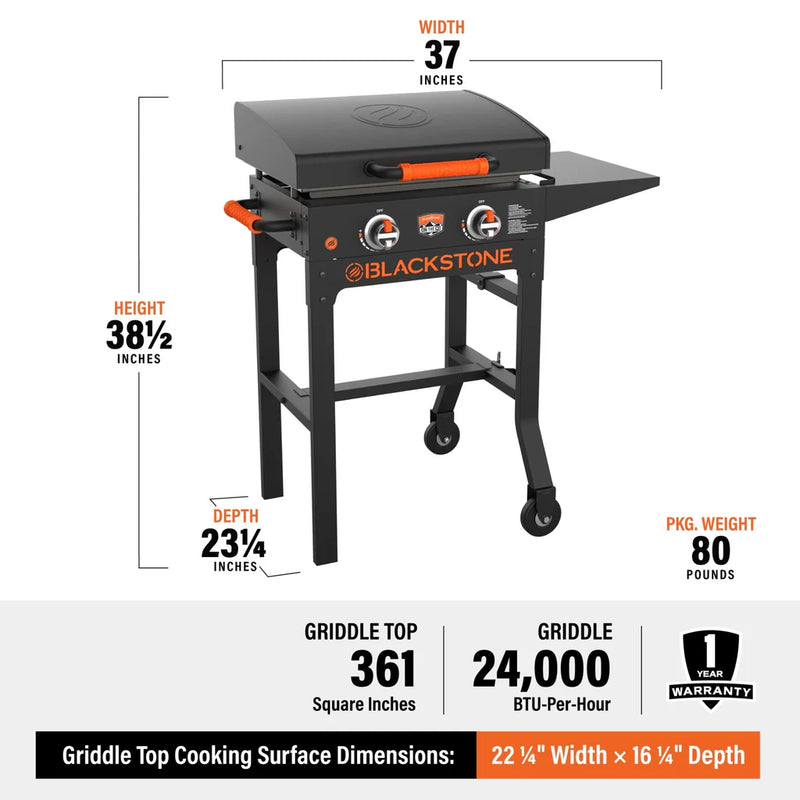 Blackstone 22" On The Go Cart Griddle W / Hood