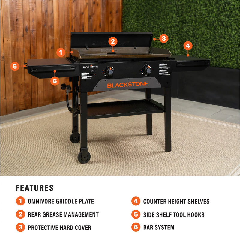 Blackstone 28" Original Omnivore Griddle Cooking Station W / Hard Cover
