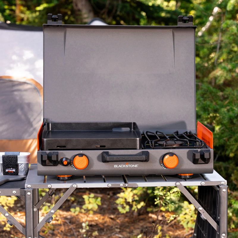 Blackstone 14" Adventure Ready Propane Camping Griddle W / Side Burner