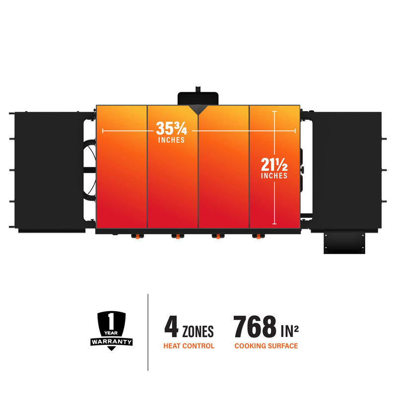 Blackstone 36" Iron Forged Original Griddle W / Hood