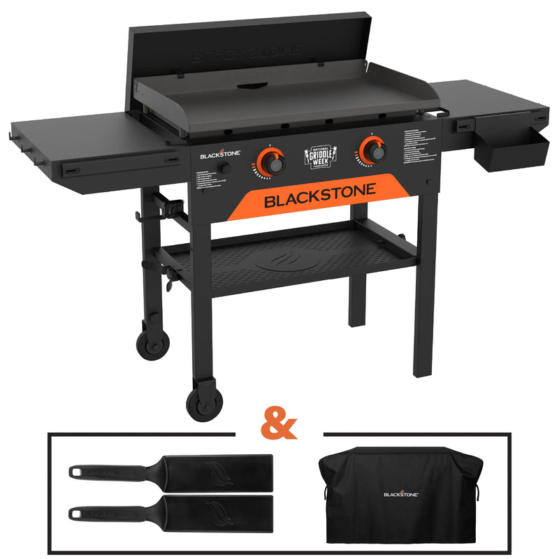 Blackstone 28" Limited Edition Omnivore Griddle W / Limited Edition Black Spatula Set & Premium Soft Cover