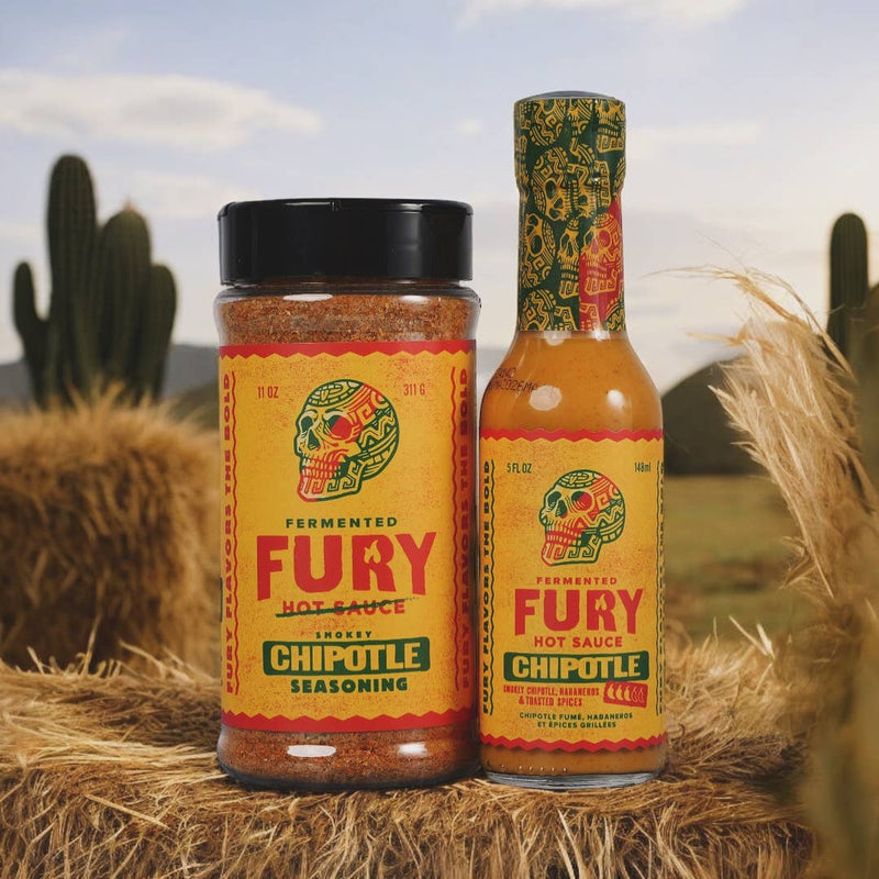 Fury Hot Sauce Smokey Chipotle BBQ Rub Seasoning
