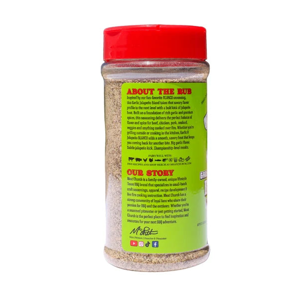 Meat Church Garlic & Jalapeño BLANCO Seasoning