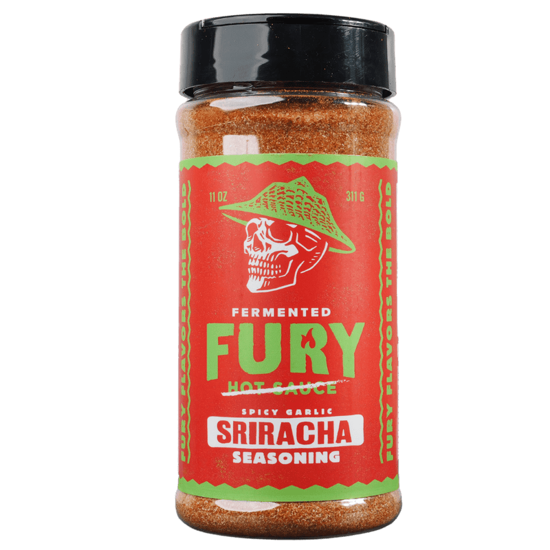 Fury Hot Sauce Spicy Garlic Sriracha Seasoning BBQ Rub