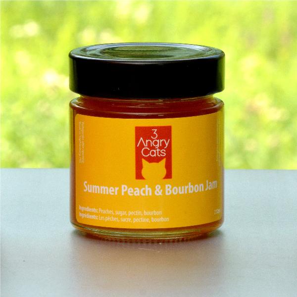 3 Angry Cats Summer Peach & Bourbon Jam