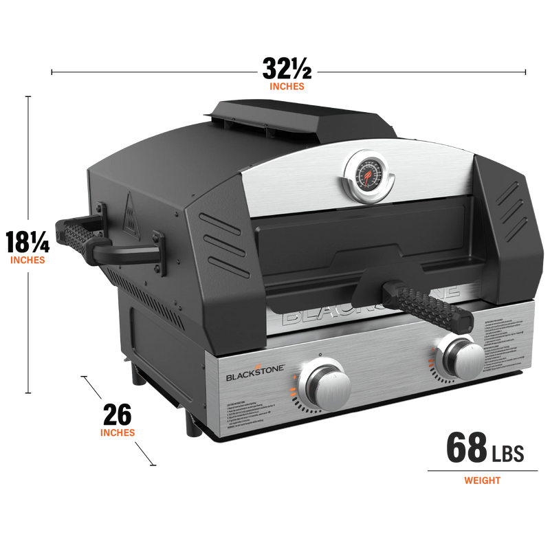 Blackstone Portable Pizza Oven W / 15" Cordierite Stone