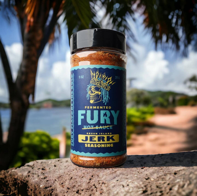 Fury Hot Sauce Green Island - Authentic Jerk Seasoning
