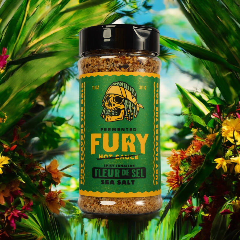 Fury Hot Sauce Spicy Fleur De Sel - Hand Harvested Sea Salt