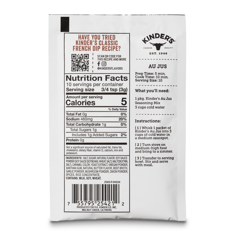 Kinder's Bone Broth Gravy Au Jus