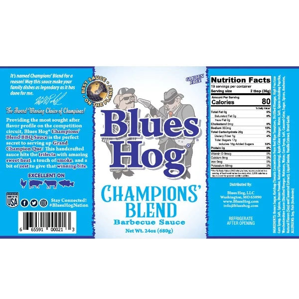 Blues Hog Champion Blend BBQ Sauce Squeeze Bottle