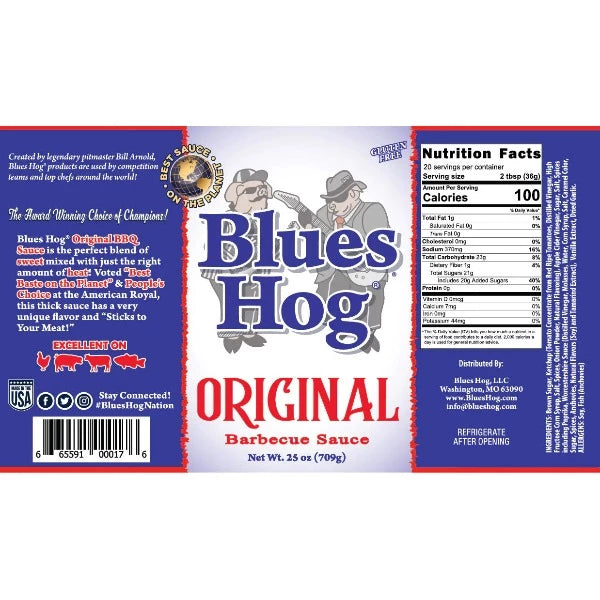 Blues Hog Original BBQ Sauce Squeeze Bottle