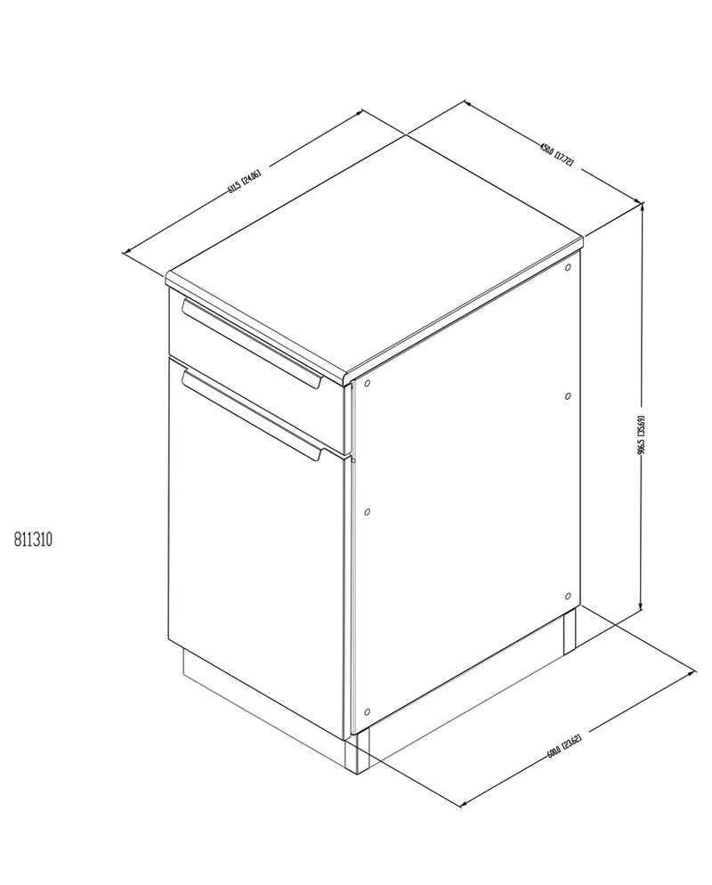 Broil King Baron Waste Organizer Cabinet 811810