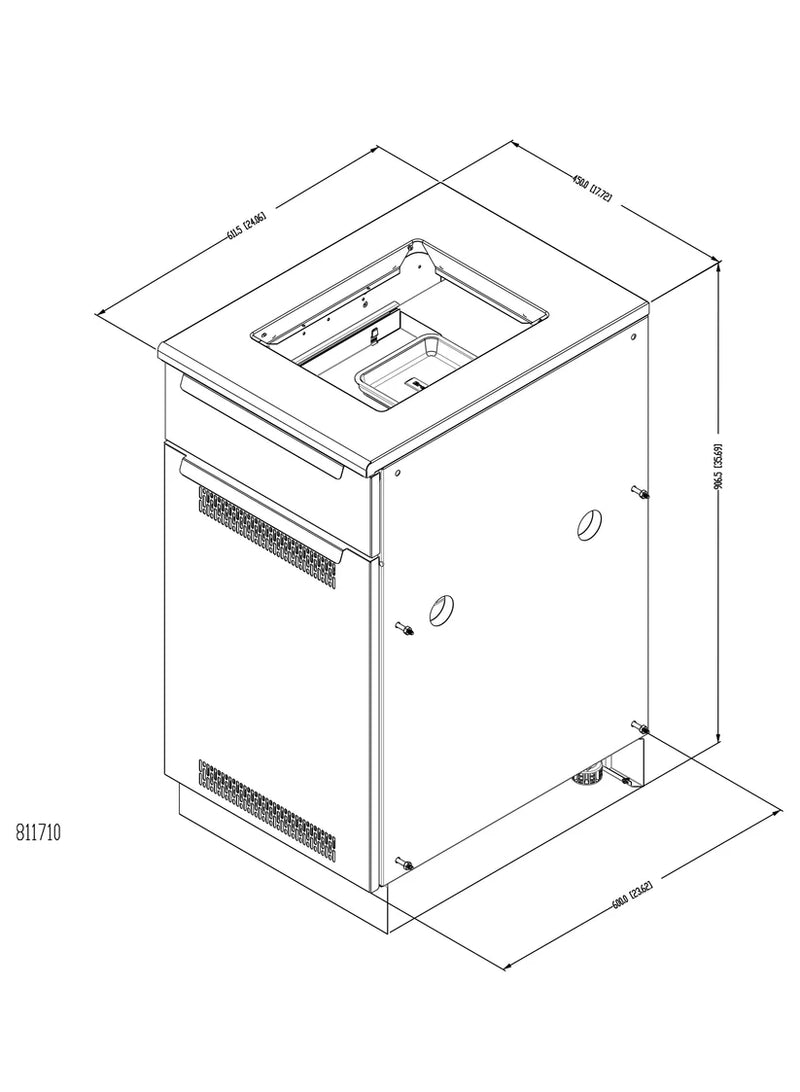 Broil King Baron Tank / Side Burner Cabinet 811710