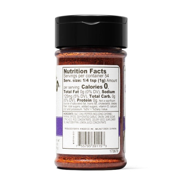 Kinder's Blackened with Cayenne & Lemon Rub 4.2oz