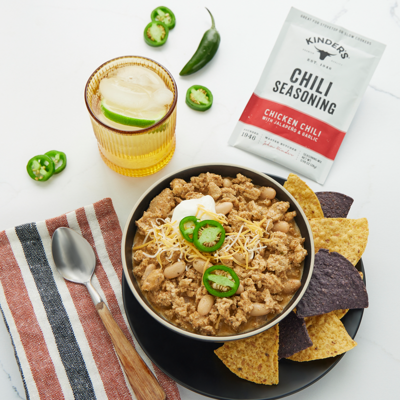 Kinder's Chili Seasoning Chicken Chili
