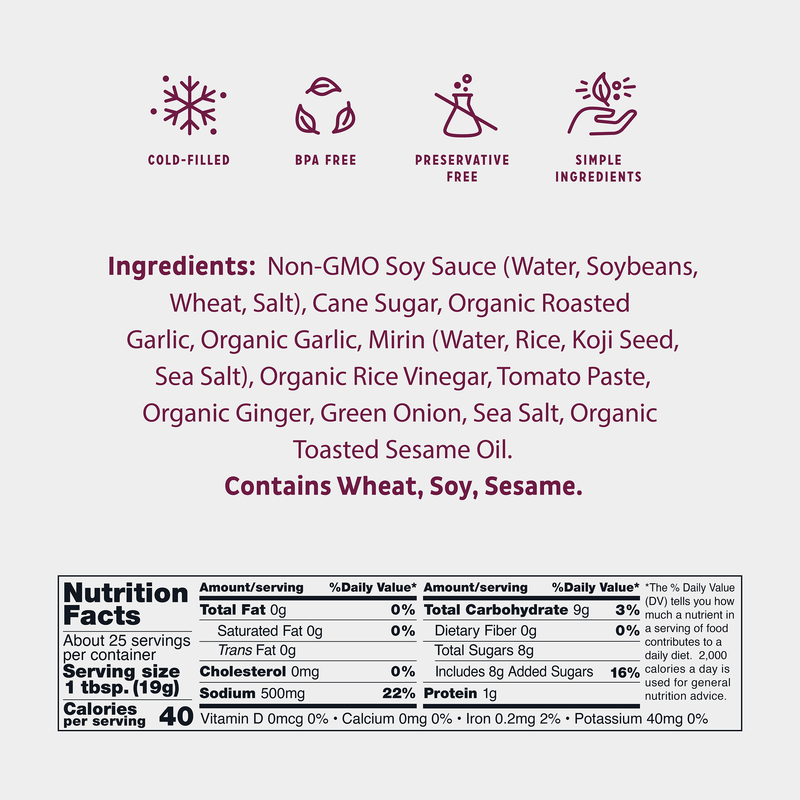 Bachan's Roasted Garlic Japanese Barbecue Sauce, 17oz