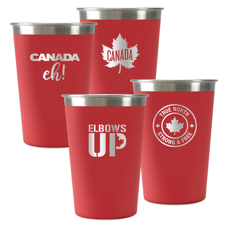 Chilly Moose - Canadiana Set - Four 14oz Patio Cups