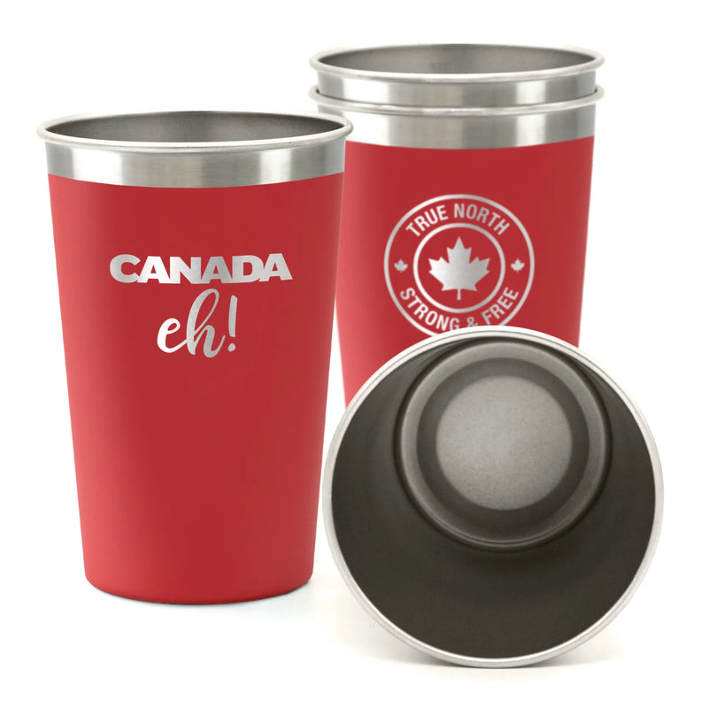 Chilly Moose - Canadiana Set - Four 14oz Patio Cups