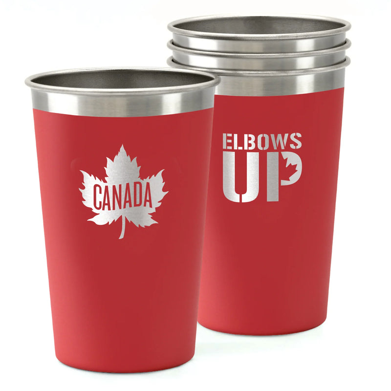 Chilly Moose - Canadiana Set - Four 14oz Patio Cups