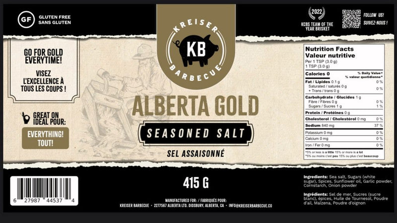 Kreiser Barbecue Alberta Gold