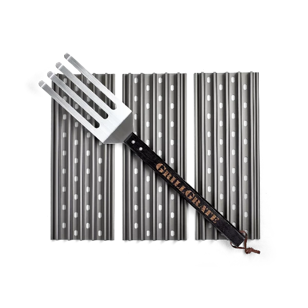 GrillGrate Sear Station for Yoder YS640/YS480 - Set of THREE with Tool