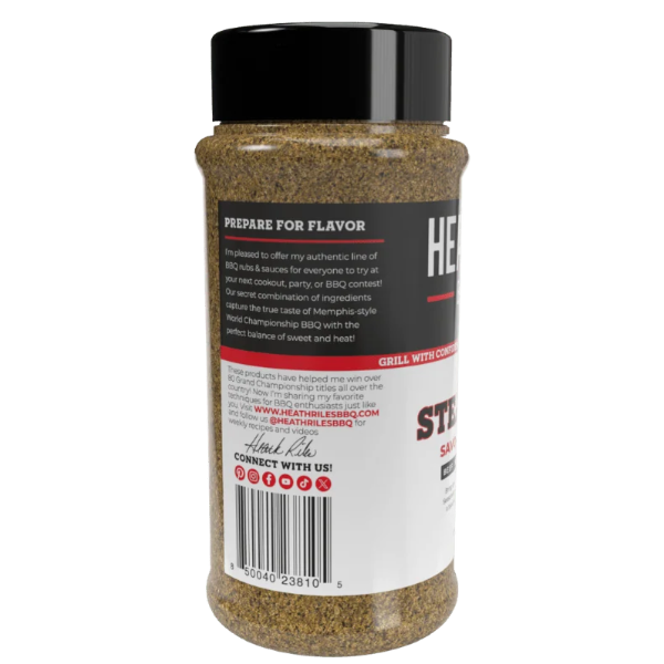 Heath Riles BBQ Steak & Chop Rub & Seasoning