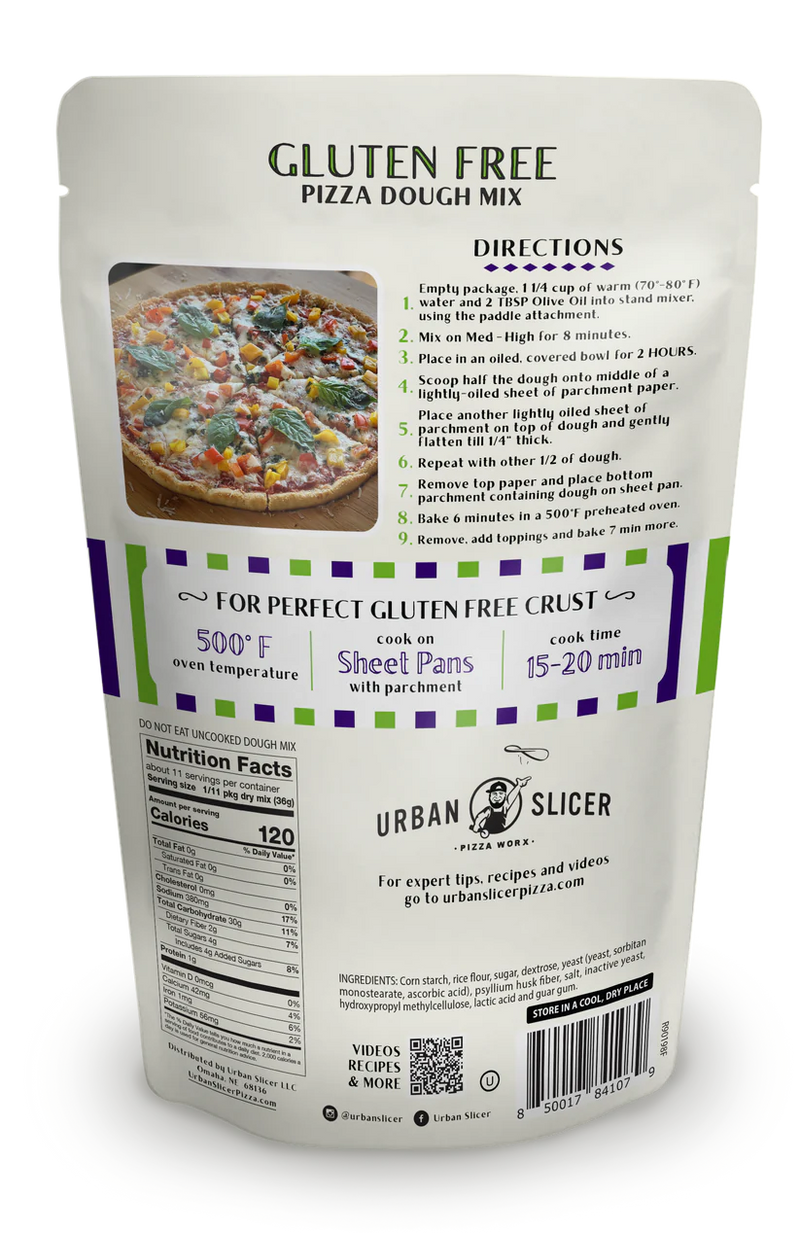 Urban Slicer Pizza Worx Gluten Free Pizza Dough