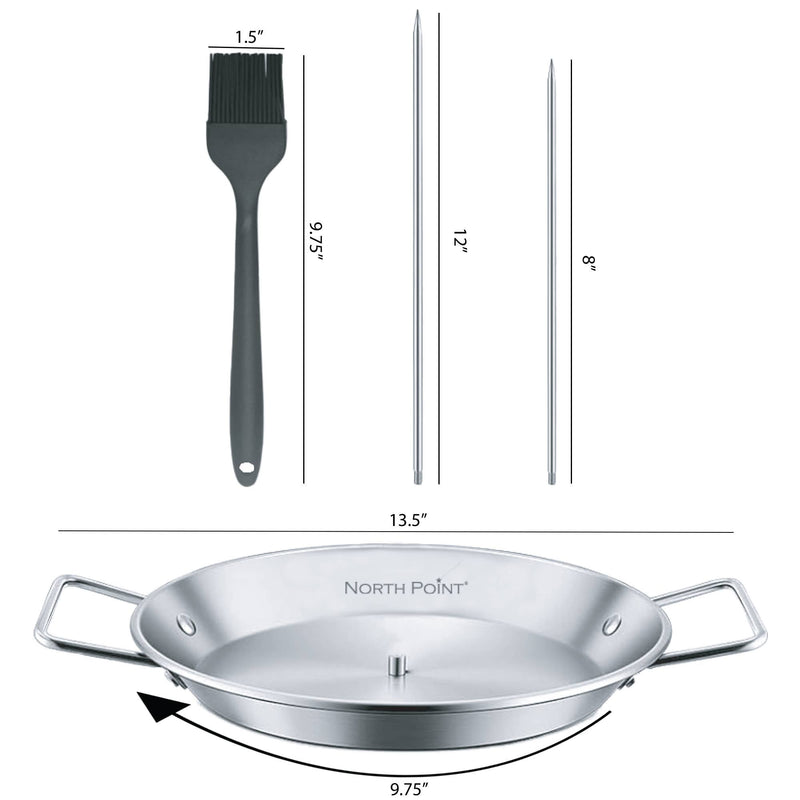 North Point 4 Piece Skewer Grill Set