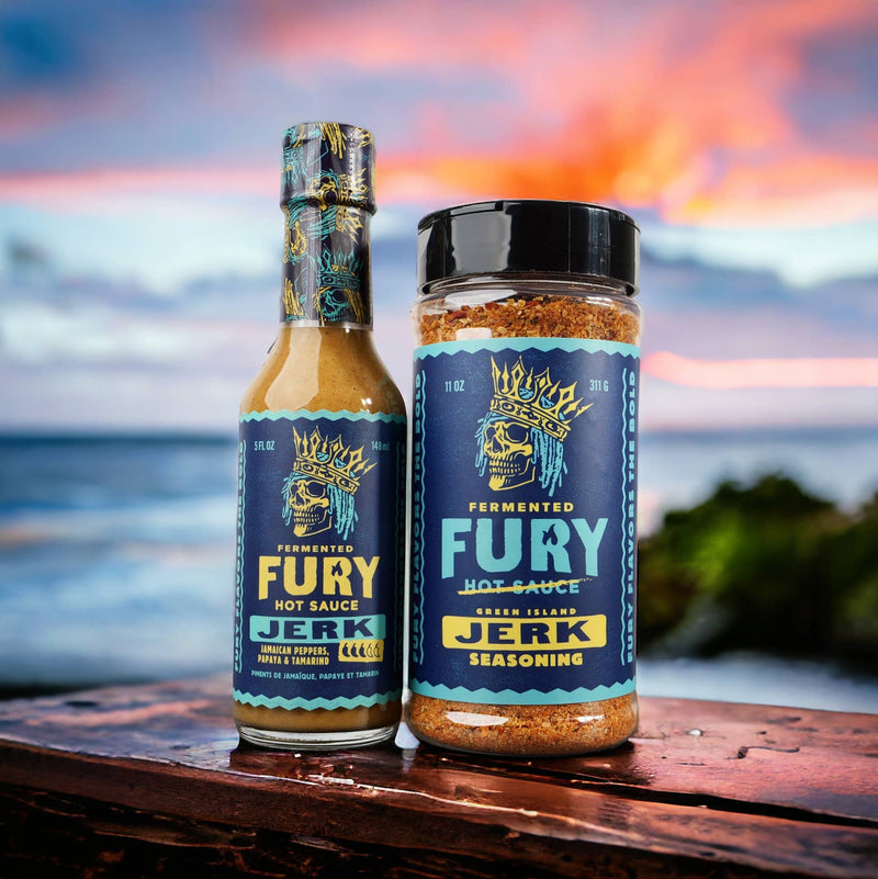 Fury Hot Sauce Green Island - Authentic Jerk Seasoning