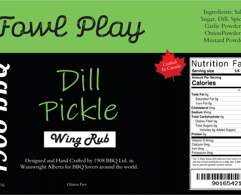 1908 Barbeque Dill Pickle Wing Rub