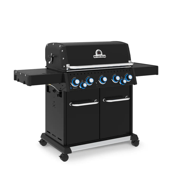 Broil King Baron 590 PRO Shadow 5-Burner Gas Grill with Rotisserie and Side Burner