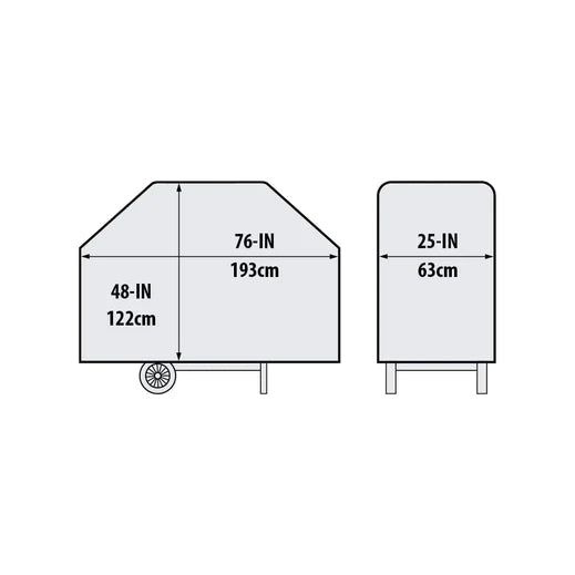 Broil King 68490 Premium Bbq Cover 76-inch Fits Selected Regal And Imperial Series