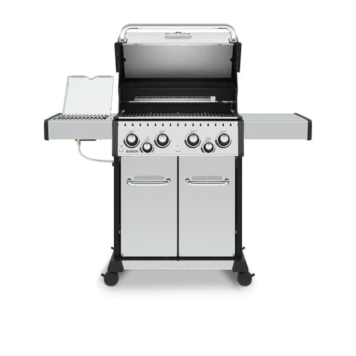 Broil King BARON S490 PRO IR BBQ with Infrared Side Burner, Rear Rotisserie Burner & Rotisserie Kit