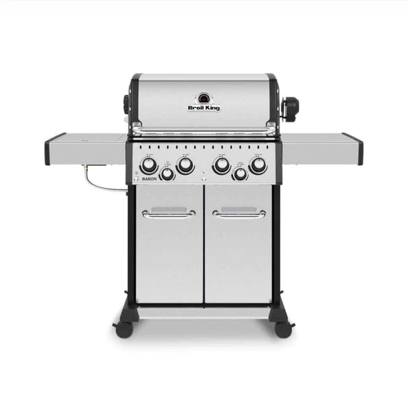 Broil King BARON S490 PRO IR BBQ with Infrared Side Burner, Rear Rotisserie Burner & Rotisserie Kit