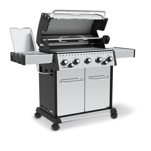 Broil King BARON S590 PRO IR BBQ with Infrared Side Burner, Rear Rotisserie Burner & Rotisserie Kit
