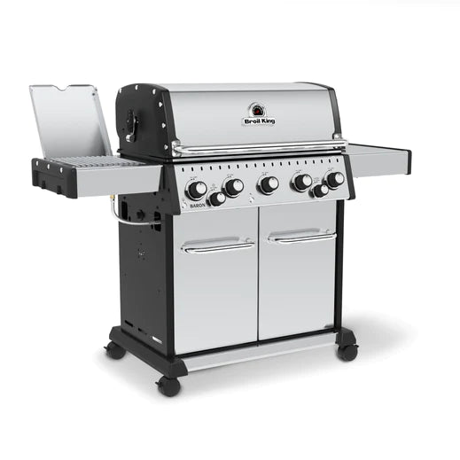 Broil King BARON S590 PRO IR BBQ with Infrared Side Burner, Rear Rotisserie Burner & Rotisserie Kit