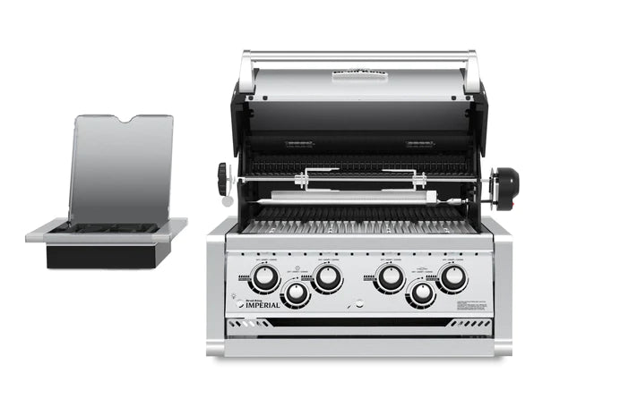 Broil King IMPERIAL S490 Built-in Grill with Side Burner & Rotisserie Kit