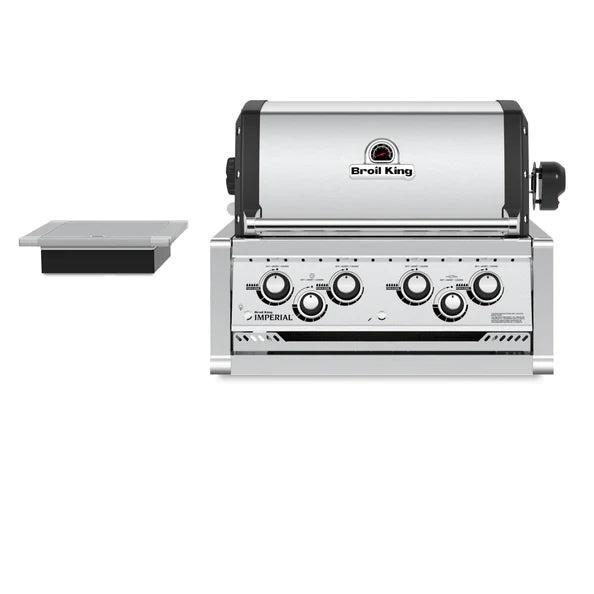 Broil King IMPERIAL S490 Built-in Grill with Side Burner & Rotisserie Kit