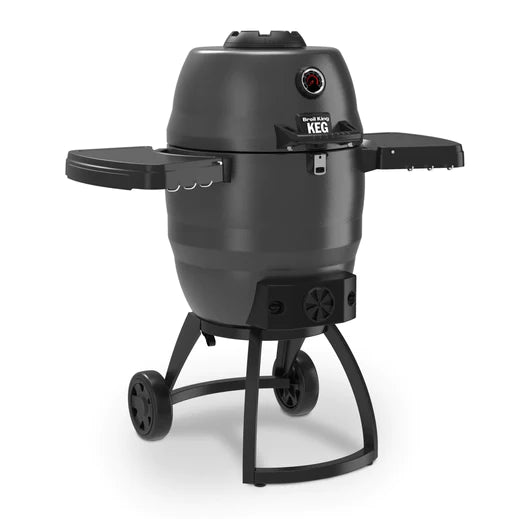 Broil King KEG 5000 Charcoal Grill Smoker w/ Heavy-Duty Cast Iron Cooking Grate 911470