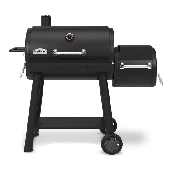 Broil King REGAL Charcoal Offset Smoker 500 with Heavy Duty Cast Iron Grids