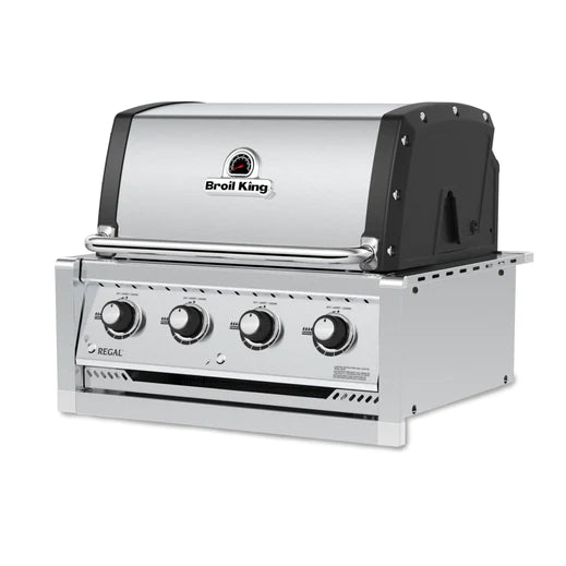Broil King REGAL S420 4-Burner Built-In Grill with 9mm Stainless Steel Cooking Grids