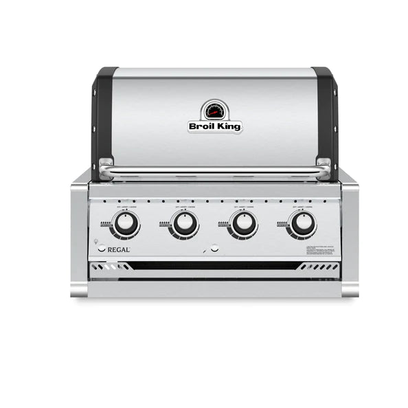 Broil King REGAL S420 4-Burner Built-In Grill with 9mm Stainless Steel Cooking Grids