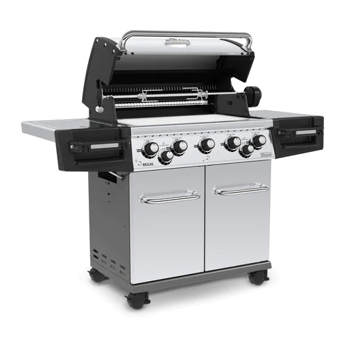 Broil King REGAL S590 PRO BBQ with Side Burner, Rear Rotisserie Burner & Rotisserie Kit