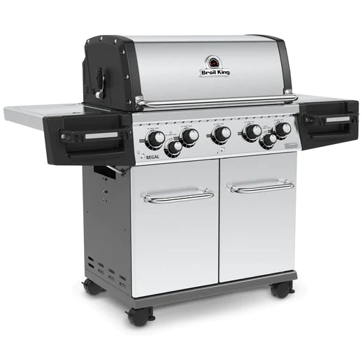 Broil King REGAL S590 PRO BBQ with Side Burner, Rear Rotisserie Burner & Rotisserie Kit